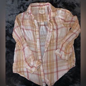 American Eagle plaid long sleeve